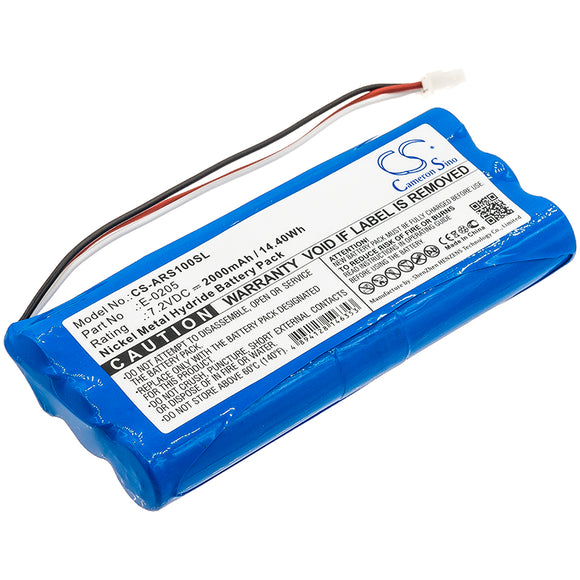 Battery for AAronia Spectran Handheld Spectrum Ana E-0205 7.2V Ni-MH 2000mAh / 1