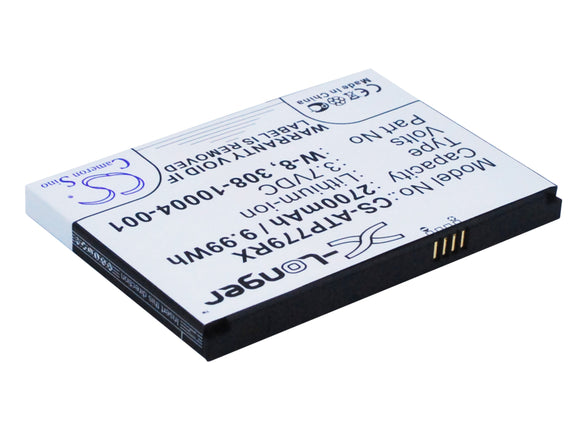Battery for NETGEAR AirCard 810S 5200087, W-7, W-7a, W-8a 3.7V Li-ion 2400mAh / 