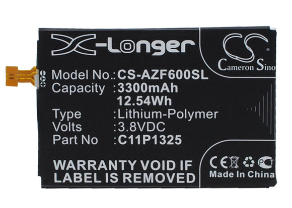 Battery for Asus ZenFone 6 C11P1325 3.8V Li-Polymer 3300mAh / 12.54Wh