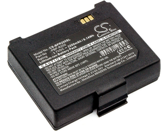 Battery for Bixolon SPP-R300 K409-00007A, PBP-R200 3.7V Li-ion 2200mAh / 8.14Wh