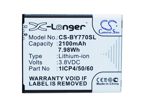 Battery for Beurer 952.62 1ICP4-50-60-210AR 3.8V Li-ion 2100mAh / 7.98Wh