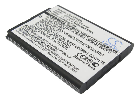 Battery for Nintendo 3DS C-CTR-A-AB, CTR-003 3.7V Li-ion 1300mAh / 4.81Wh
