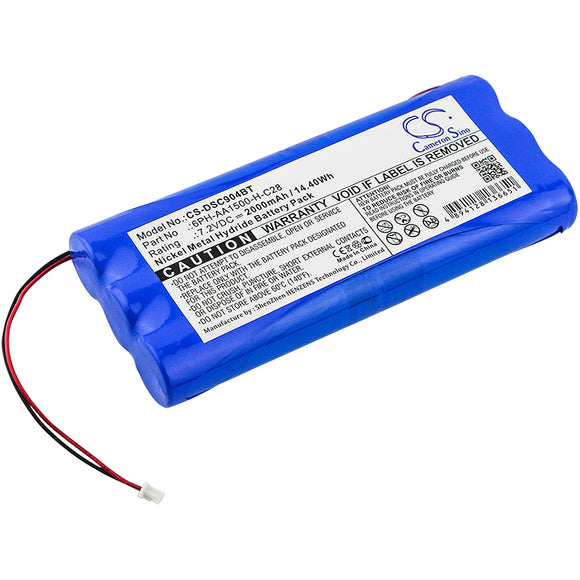Battery for DSC 9047 Powerseries security syst 6PH-AA1500-H-C28 7.2V Ni-MH 2000m