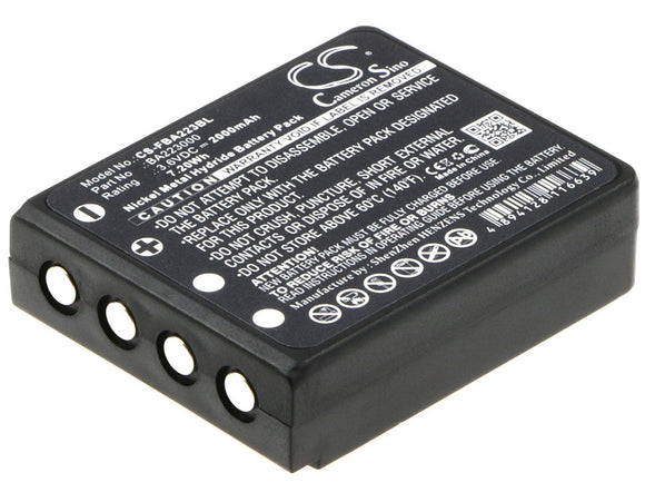 Battery for HBC Radiomatic Quadrix BA223000, BA223030, FUB6 3.6V Ni-MH 2000mAh /