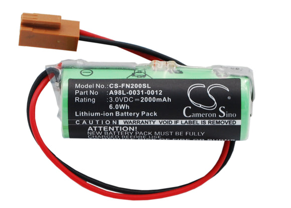 Battery for GE FANUC CNC Series 16i-18i-21i-A A02B-0200-K102, A98L-0031-0012 3V 