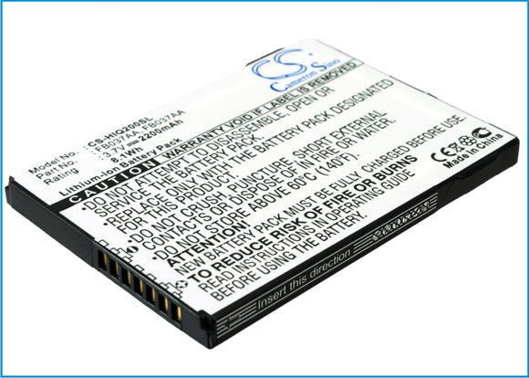 Battery for HP iPAQ 212 410814-001, 419306-001, 451405-001, 459723-001, FB037AA,