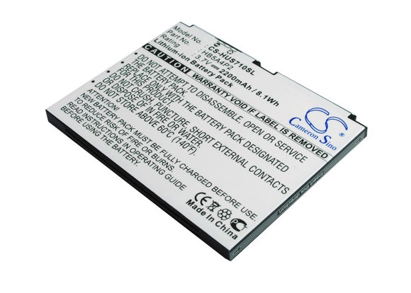 Battery for Huawei IDEOS S7 Tablet HB5A4P2 3.7V Li-ion 2200mAh