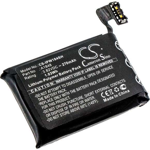 Battery for Apple MRQE2LL-A A1848 3.82V Li-Polymer 270mAh / 1.03Wh