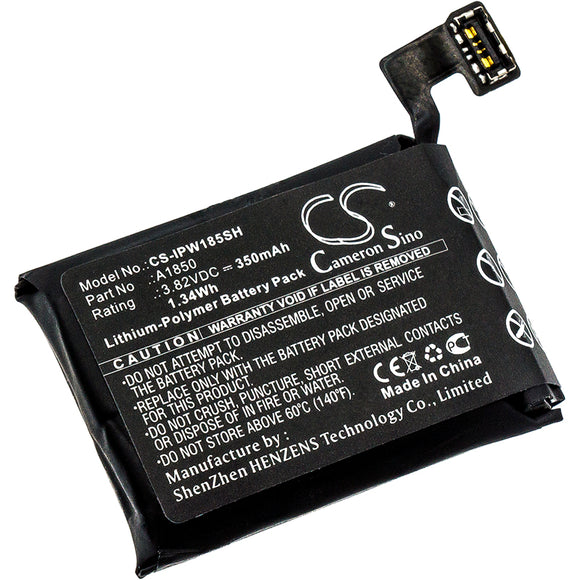 Battery for Apple MQK32LL-A A1850 3.82V Li-Polymer 350mAh / 1.34Wh