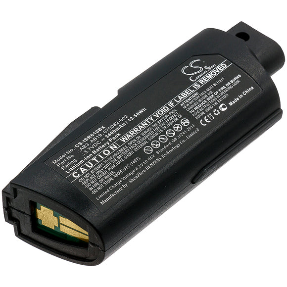 Battery for Intermec IP30 075082-002, AB19, AB3 3.7V Li-ion 3400mAh / 12.58Wh