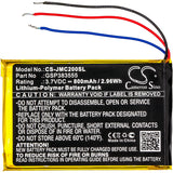 Battery for JBL Clip 2 GSP383555 3.7V Li-Polymer 800mAh / 2.96Wh