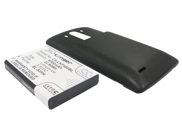 Battery for LG D850 LTE BL-53YH 3.8V Li-ion 6000mAh / 22.80Wh