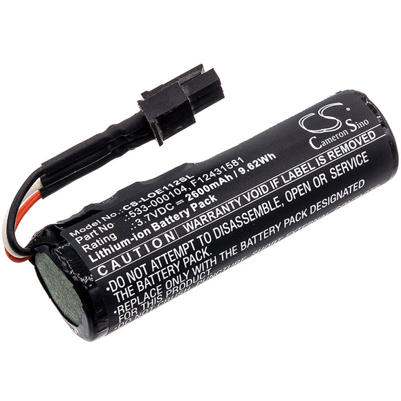 Battery for Logitech VR0004 533-000104, F12431581 3.7V Li-ion 2600mAh / 9.62Wh