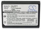 Battery for Canon EOS REBEL T3 LP-E10 7.4V Li-ion 950mAh / 7.03Wh