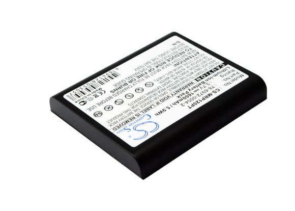 Battery for 3M Mpro 120 78-6972-0004-2, DH78697200265 3.7V Li-ion 1600mAh / 5.92