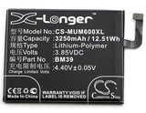 Battery for Xiaomi Mi 6 Dual SIM BM39 3.85V Li-Polymer 3250mAh / 12.51Wh