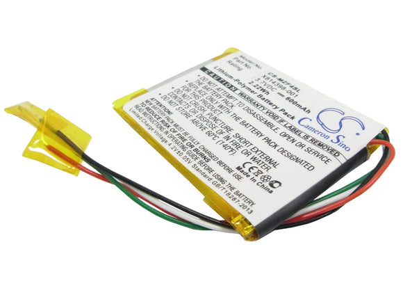 Battery for Microsoft Zune 4G X814398-001 3.7V Li-Polymer 600mAh / 2.22Wh