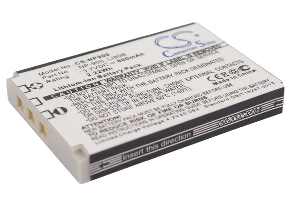 Battery for OLYMPUS T-100 Li-80B 3.7V Li-ion 600mAh / 2.22Wh