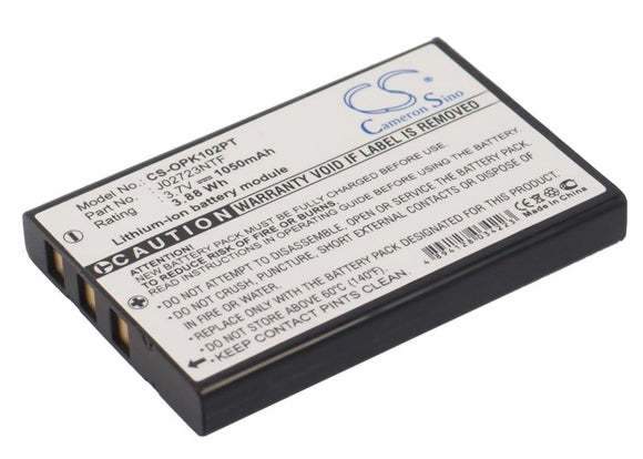 Battery for Optoma BB-LIO37B AP-60, Z60 3.7V Li-ion 1050mAh / 3.88Wh