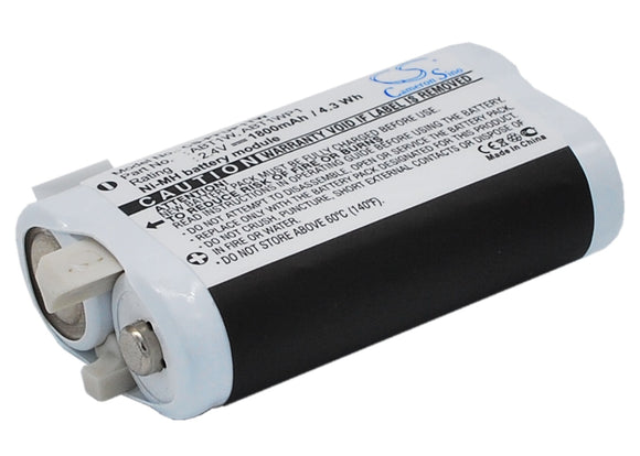 Battery for Pure Flip UltraHD Camcorder ABT1W, ABT1WP1 2.4V Ni-MH 1800mAh