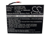 Battery for Velocity Micro Cruz MLP385085-2S 7.4V Li-Polymer 1600mAh / 11.84Wh