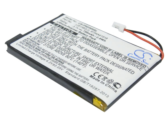 Battery for Sony Portable Reader PRS-505-SC 1-756-769-11, 8704A41918, LIS1382(J)