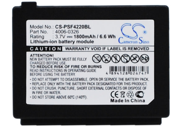 Battery for Datalogic Falcon 4223 95A201001 3.7V Li-ion 1800mAh / 6.66Wh