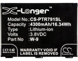 Battery for NETGEAR AirCard 815S 308-10013-01, W-9, W-9B 3.8V Li-ion 4300mAh / 1