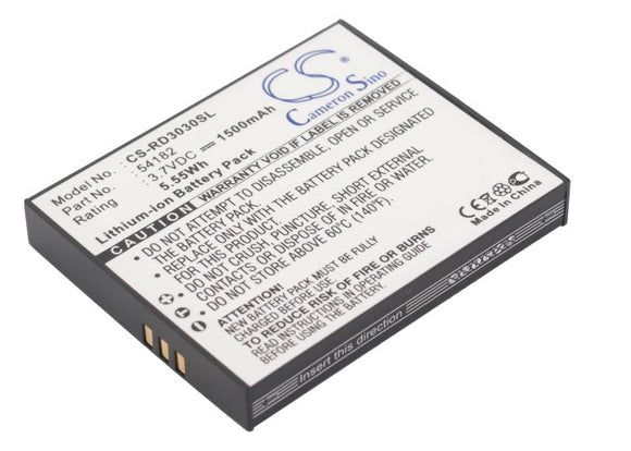 Battery for RCA Lyra X3030 54182 3.7V Li-ion 1500mAh