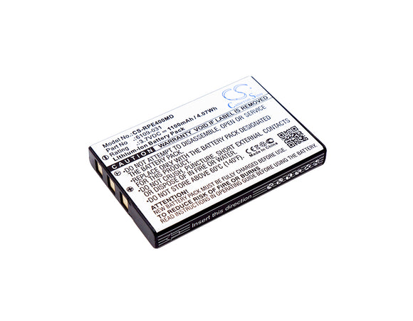 Battery for Rainin E4 pipette 6109-031, 800-472-4646, E4-BATT 3.7V Li-ion 1100mA