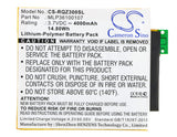 Battery for Verizon Ellipsis 8 MLP36100107 3.7V Li-Polymer 4000mAh / 14.80Wh