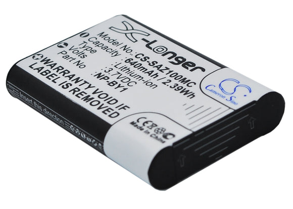 Battery for Sony Action Cam Mini AZ1 NP-BY1 3.7V Li-ion 640mAh / 2.39Wh