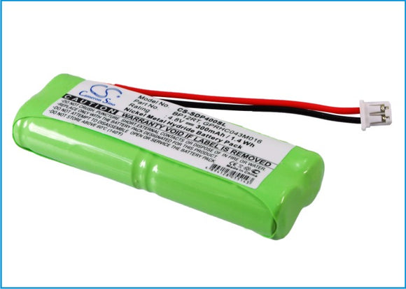 Battery for Dogtra Receiver 1700 BP12RT, GPRHC043M016 4.8V Ni-MH 300mAh / 1.44Wh