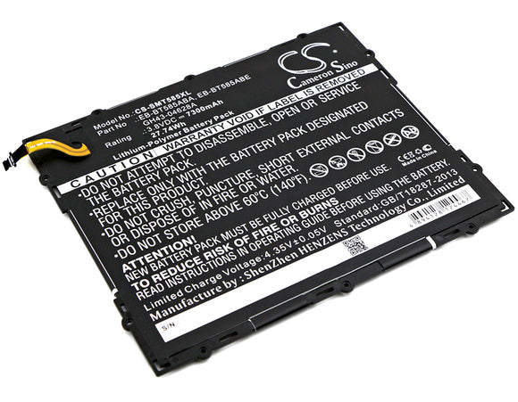 Battery for Samsung SM-T587P EB-BT585ABA, EB-BT585ABE, GH43-04628A 3.8V Li-Polym