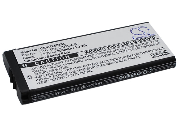 Battery for Nintendo DS XL C-UTL-A-BP, UTL-003 3.7V Li-ion 900mAh / 3.33Wh