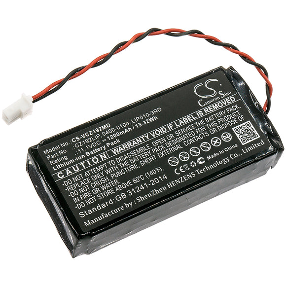 Battery for Verathon Glidescope Portable GVL Laryng 0400-0100, CZ192LIP, KMBNK51