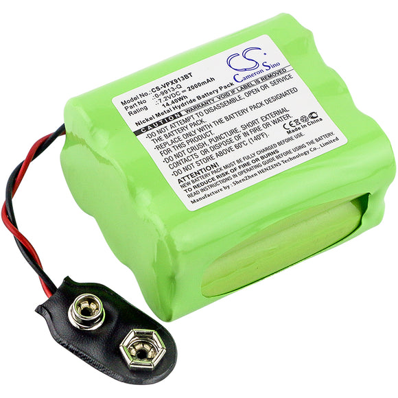 Battery for Visonic Powermax 0-9913-Q 7.2V Ni-MH 2000mAh / 14.40Wh