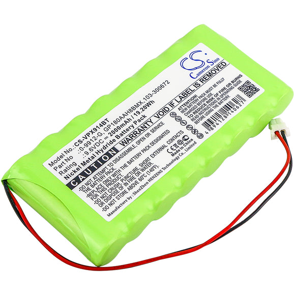 Battery for Visonic PowerMax Complete Alarm Contro 0-9912-G, 100729, 103-300672,