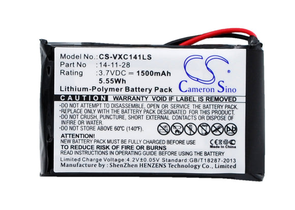 Battery for Vancouver Vancouver-XC-141K 14-11-28 3.7V Li-Polymer 1500mAh / 5.55W