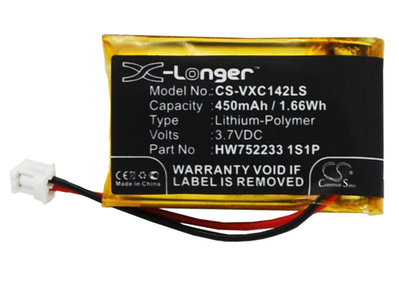 Battery for Vancouver 3D-Life-XC142K HW752233 1S1P 3.7V Li-Polymer 450mAh / 1.66