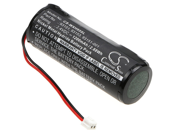 Battery for Wella Sterling Eclipse 8725 93151, 93151-001, 93153 2.4V Ni-MH 1200m