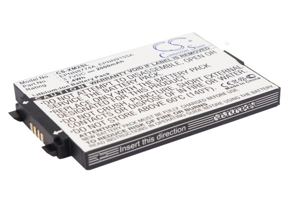 Battery for Audiovox XM2go 990227, 9S0227, EPNN8774A, EPNN9155A, TXMBT01 3.7V Li