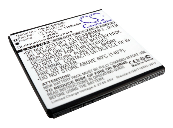 Battery for Acer Liquid Gallant Duo E350 AE415550 1S1P, JD-201202-JLNP-C8-001, K