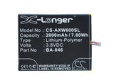 Battery for AUX S6 BA-046 3.8V Li-Polymer 2000mAh / 7.80Wh