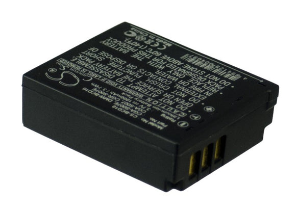 Battery for Panasonic Lumix DMC-TZ3EG-S CGA-S007, CGA-S007A-1B, CGA-S007A-B, CGA