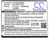 Battery for BLU A090L C615044130L 3.7V Li-ion 1200mAh / 4.44Wh