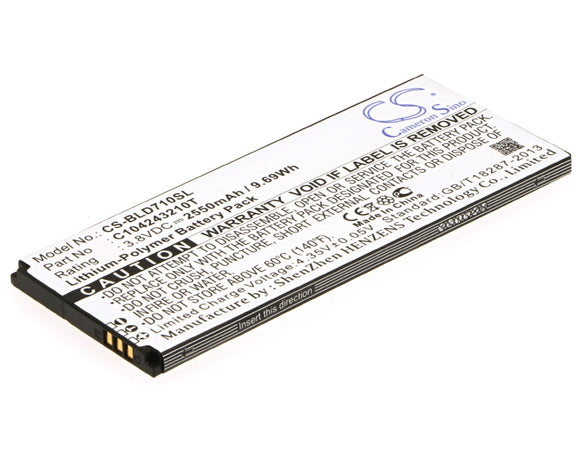 Battery for BLU Studio 5.5 K C104243210T 3.8V Li-Polymer 2550mAh / 9.69Wh