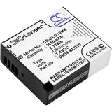 Battery for Panasonic Lumix DMC-TZ100 DMW-BLG10, DMW-BLG10E 7.4V Li-ion 1050mAh 