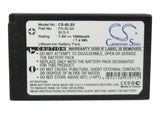 Battery for OLYMPUS PEN E-PL6 BLS-5, BLS-50, PS-BLS5 7.4V Li-ion 1000mAh / 7.40W