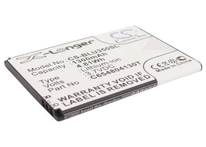 Battery for BLU DASH 3.5 C654804130T 3.7V Li-ion 1300mAH / 4.81Wh